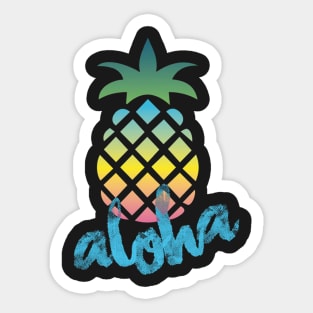 Aloha Pineapple Sticker